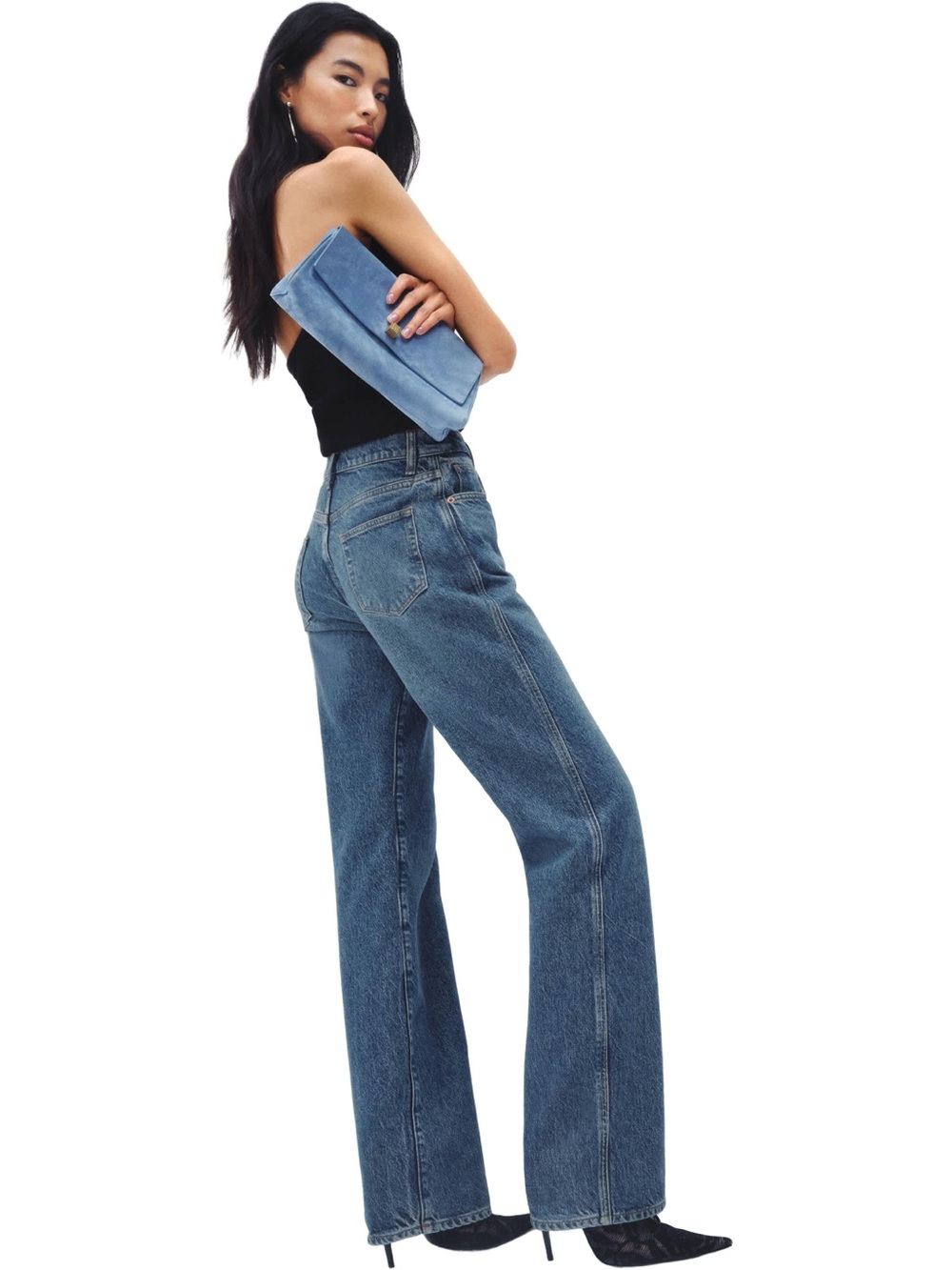 Reformation Val 90’s Mid Rise Straight Leg Jeans